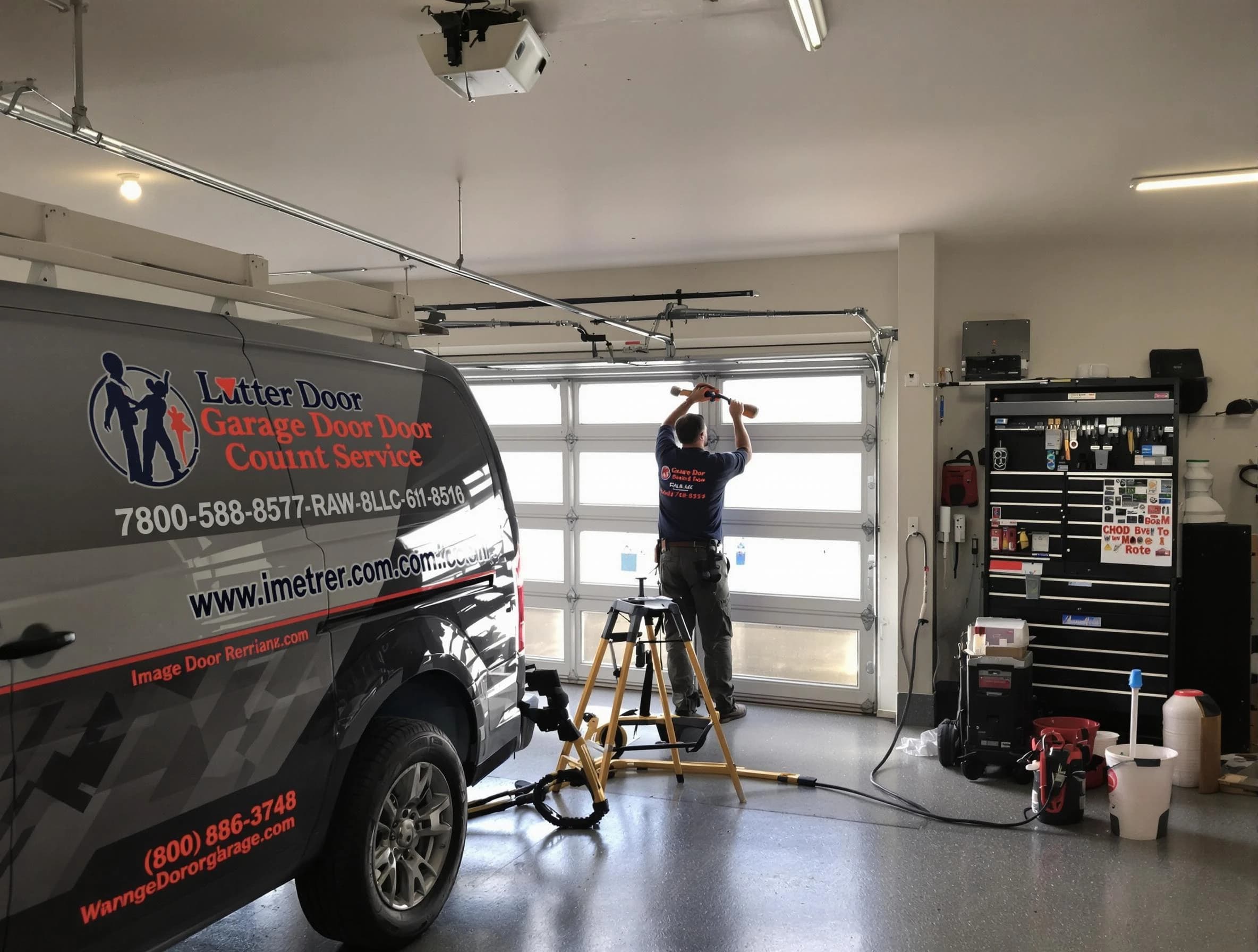 Sunset Garage Door Repair rapid response team performing same-day repair in Sunset