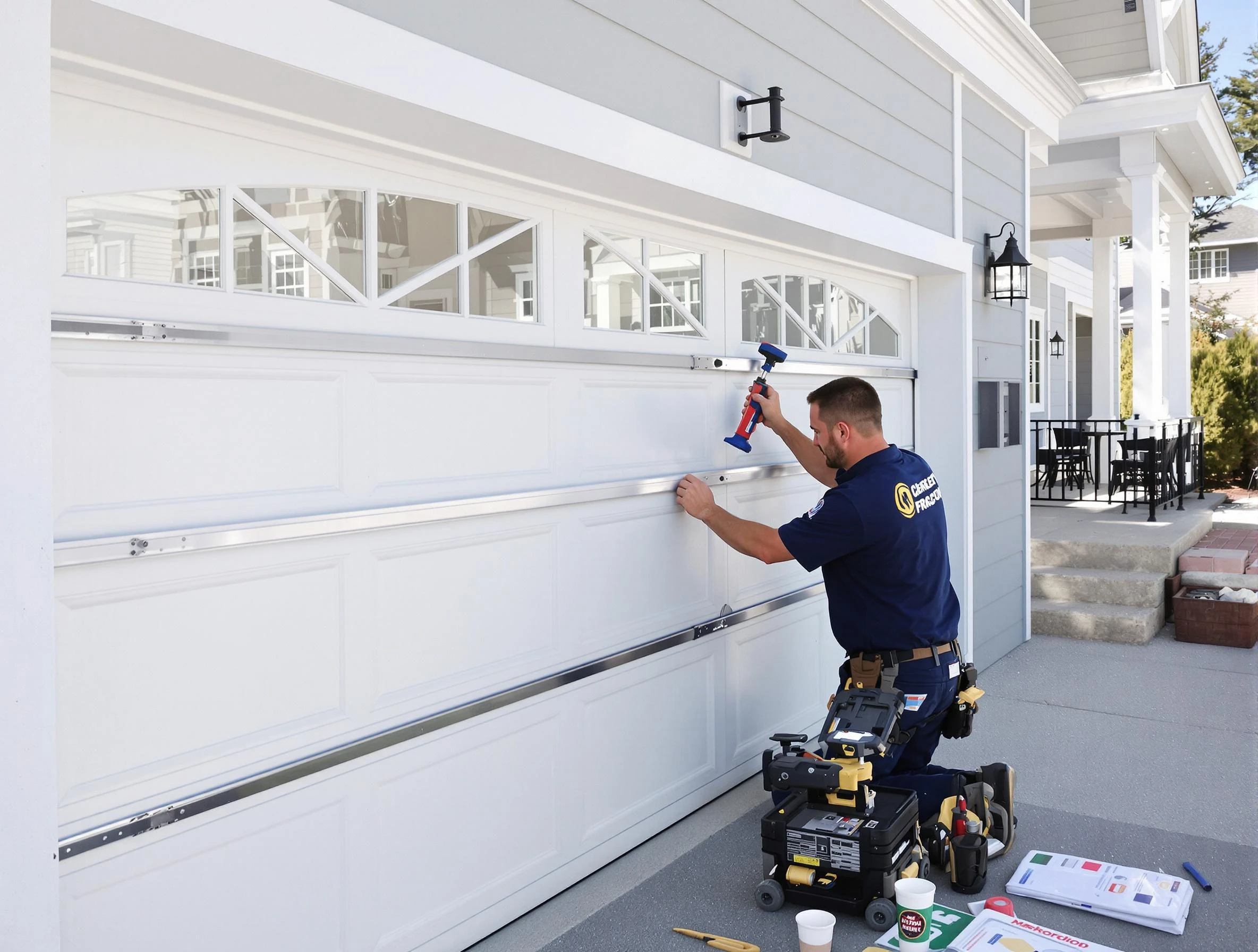 Professional garage door installation by Sunset Garage Door Repair in Sunset