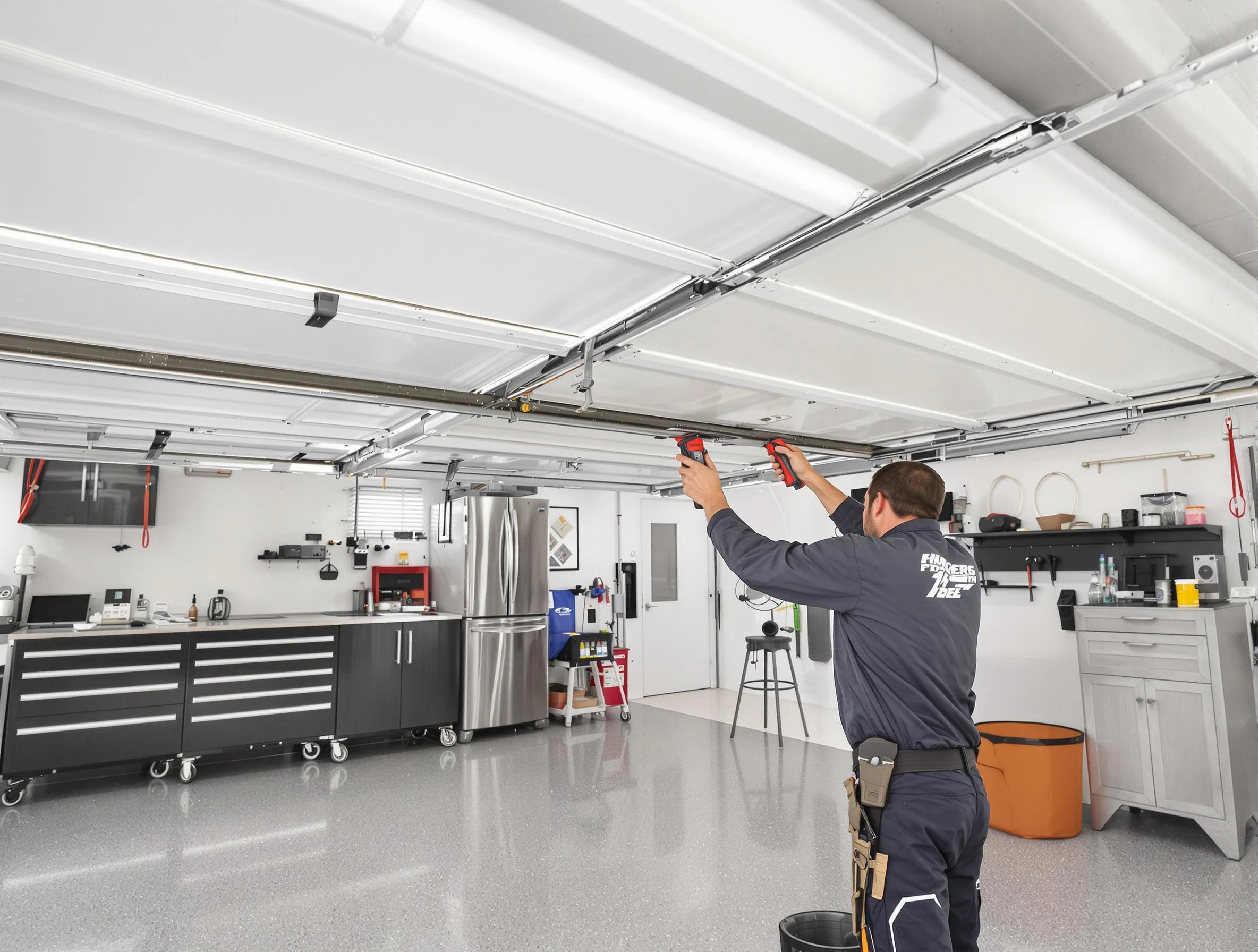 Overhead garage door repair service by Sunset Garage Door Repair in Sunset
